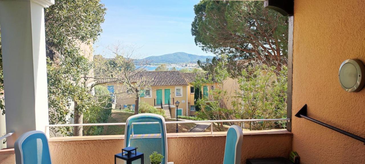 Chez Adriana Studio Vue Mer Avec Piscine Grimaud Exteriör bild
